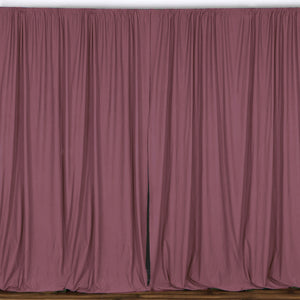 Solid Poplin Window Curtain or Photography Backdrop 58" Wide Dusty Rose