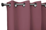 55" Tall Grommet Blackout Solid Poplin 56" Wide Curtain