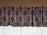 Floral Poplin Damask Window Valance 58" Wide