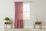 Satin Rosette 3D Pop up Flower Single Curtain Panel 54 Inch Wide - Dusty Rose