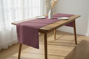 Poplin Table Runner Solid - Dusty Rose