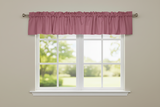 Solid Poplin Window Valance 58" Wide - Dusty Rose