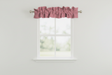 Solid Poplin Curtain Valance Sleeve Topper - Dusty Rose