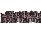 Floral Poplin Damask Curtain Sleeve Topper