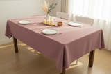 Polyester Poplin Gaberdine Durable Tablecloth Solid - Dusty Rose