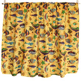 Cotton Curtain Animal Print 58 Inch Wide Fish Aquarium