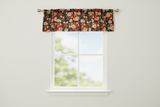 Cotton Window Valance Floral Print 56 Inch Wide Floral Roses Allover