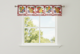 Cotton Window Valance Fruits Print 58 Inch Wide Fruit Bundle - White