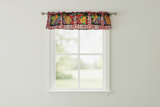 Cotton Window Valance Fruits Print 58 Inch Wide Fruit Bundle - Black