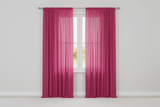 Solid Poplin Window Curtain or Photography Backdrop 58" Wide - Fuchsia
