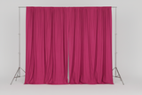Solid Poplin Window Curtain or Photography Backdrop 58" Wide - Fuchsia
