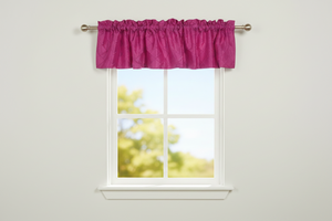 Pintuck Window Valance 52" Wide - Fuchsia