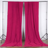 Solid Poplin Window Curtain or Photography Backdrop 58" Wide Fuchsia