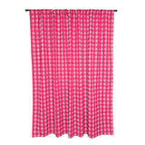 Poplin Tavern Gingham Check Print Polyester Window Curtain 58 Inch Wide