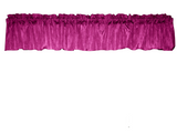 Crinkle Taffeta Window Valance 52" Wide - Fuchsia