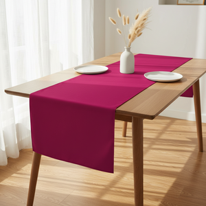 Poplin Table Runner Solid - Fuchsia