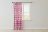Cotton Curtain Zig-zag Chevron Print 58 Inch Wide - Fuchsia