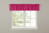Solid Poplin Window Valance 58" Wide - Fuchsia