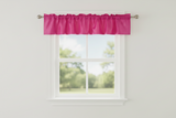 Faux Silk Dupioni Window Valance 56 Inch Wide - Fuchsia