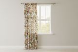 Cotton Curtain Floral Print 58 Inch Wide Geraniums and Azaleas Floral Mix