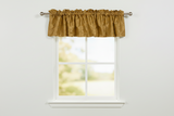 Pintuck Window Valance 52" Wide - Gold