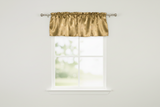 Shiny Smooth Satin Window Valance 58" Wide - Gold