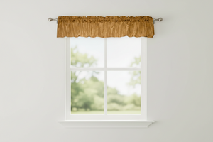 Crinkle Taffeta Window Valance 52" Wide - Gold