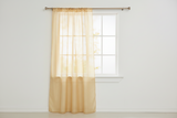 Sheer Tinted Organza Solid Single Curtain Panel 58 Inch Wide - Gold