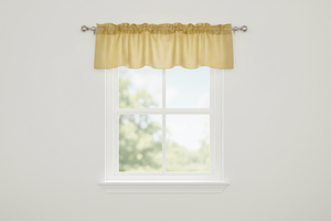 Faux Silk Dupioni Window Valance 56 Inch Wide - Gold