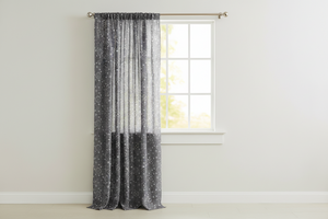 Cotton Curtain Floral Paisley Bandanna Print 58 Inch Wide - Grey