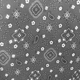 Poly-Cotton Bandanna Paisley Floral Print for Arts, Crafts, & Sewing