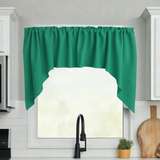 Poplin Solid Swag Window Valance 72" Wide / 36" Tall