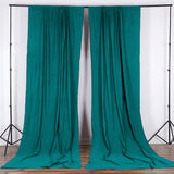 Solid Poplin Window Curtain or Photography Backdrop 58" Wide Green Teal