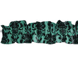 Floral Poplin Damask Curtain Sleeve Topper