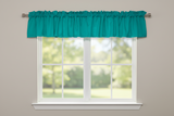 Solid Poplin Window Valance 58" Wide - Green Teal
