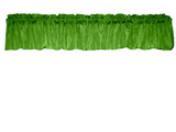 Crinkle Taffeta Window Valance 52" Wide - Green