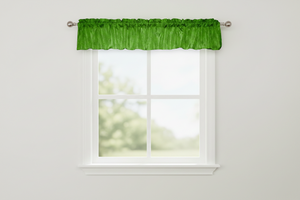 Crinkle Taffeta Window Valance 52" Wide - Green