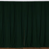 Solid Poplin Window Curtain or Photography Backdrop 58" Wide Hunter Green