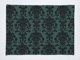 Poplin Damask Floral Dinner Table Placemats Holiday Home Decoration 13" x 19" (Pack of 4)
