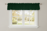Solid Poplin Window Valance 58" Wide - Hunter Green