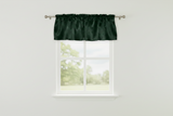 Shiny Smooth Satin Window Valance 58" Wide - Hunter Green