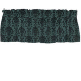 Floral Poplin Damask Window Valance 58" Wide