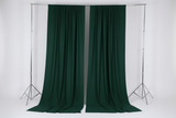 Solid Poplin Window Curtain or Photography Backdrop 58" Wide - Hunter Green
