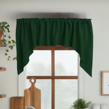 Poplin Solid Swag Window Valance 72" Wide / 36" Tall