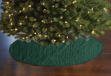 Crinkle Crushed Pattern Tree Skirt Christmas Decoration 54" Round