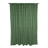Poplin Tavern Gingham Check Print Polyester Window Curtain 58 Inch Wide