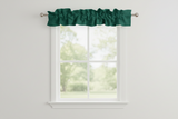 Solid Poplin Curtain Valance Sleeve Topper - Hunter Green