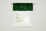 Velvet Embossed Damask Window Valance 54 Inch Wide
