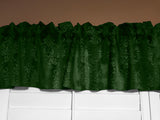 Velvet Embossed Damask Window Valance 54 Inch Wide