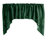 Velvet Embossed Damask Swag Window Valance 54" Wide / 36" Tall